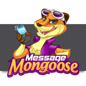 Cartoon Logo Design for MessageMongoose by MLJarmin Illustrations
